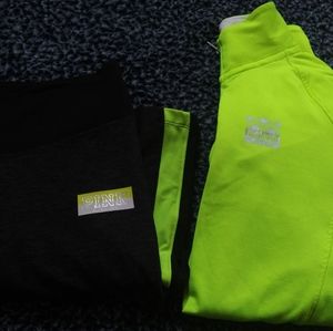 PINK neon green track suit set!